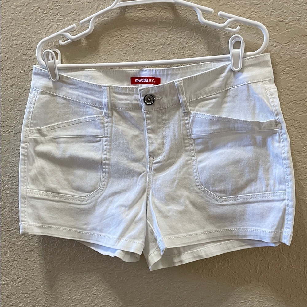 UNIONBAY White Women's Denim Short Shorts